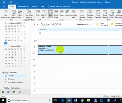 Reschedule feedback request after canceled meeting via Microsoft Outlook
