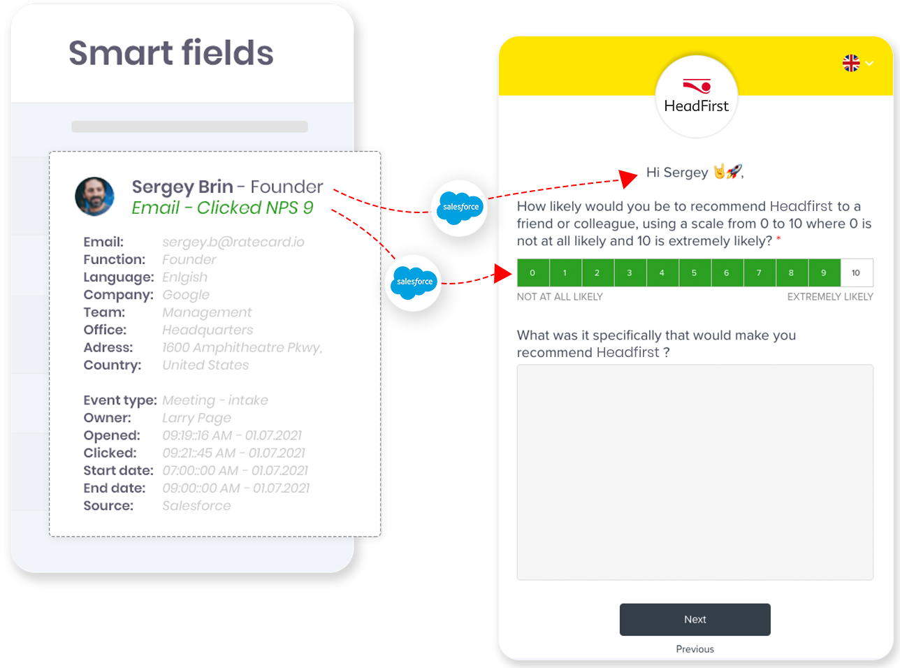 Prefill data automatically via smart fields - Ratecard